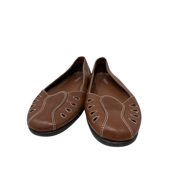 Sandler of Boston Pleasure Flats With Cutout Design & Contrast Stitching Size 9M - Picture 6 of 12